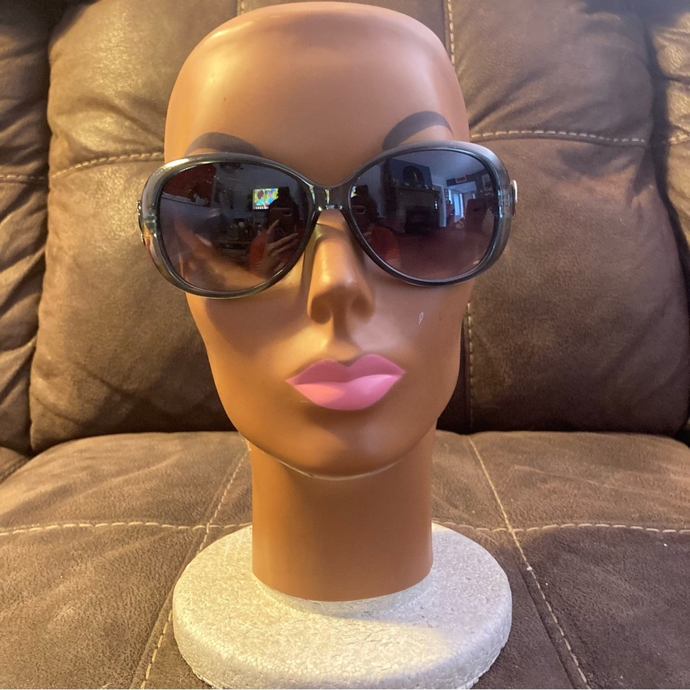 Y2K Oversized Blue Green Bejeweled Sunglasses Bratz Beachy